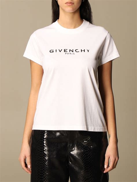 givenchy logo t shirt women's|Givenchy t shirt women white.